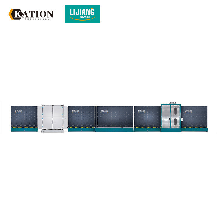 수직 편평한 압박 격리 유리제 생산 라인 교주 유형 세척 체계