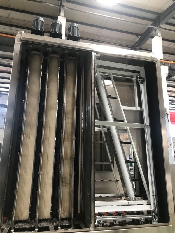 대형 유리제 수직 낮은 E 유리제 세탁기 자동적인 2-10m/min