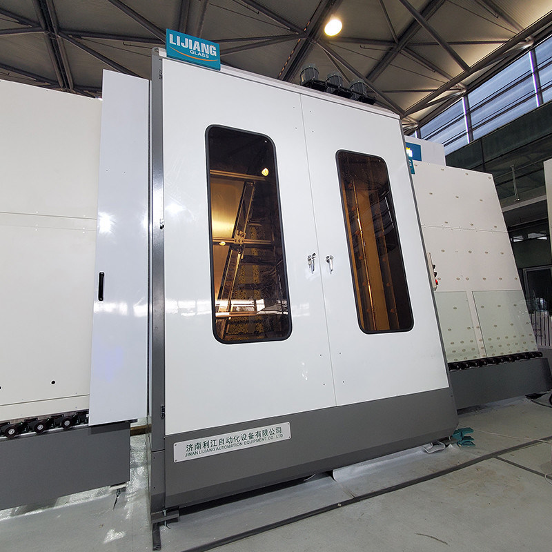 6 PC 부드러운 브러쉬와 자동 큰 크기 수직 유리 세척기