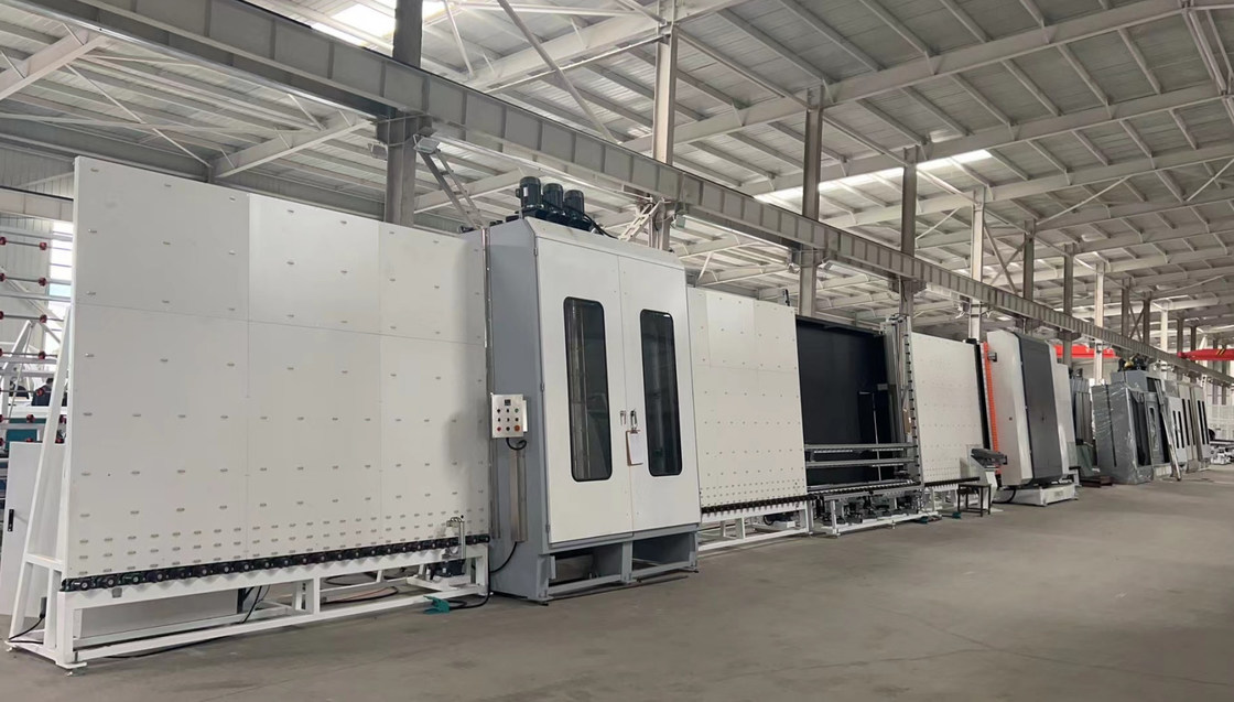 기체 봉입과 유리 생산 라인을 격리하고 온라인으로 드러내진 압축 공기식 미장칼